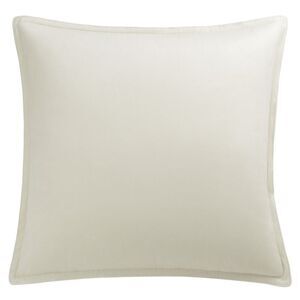 Velvet Throw Pillow Cover Cushion Cases for Sofa Bed 20"x20" Beige White